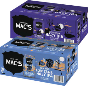 Macs-Slim-Hazy-or-Apparition-IPA-Cans-12-Pack on sale