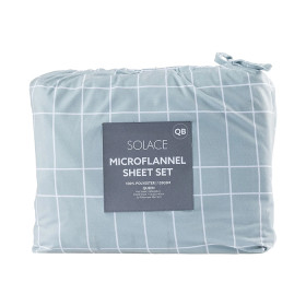 Solace-Check-Microflannel-Sheet-Set on sale