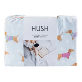 Hush-Dashy-Print-Cotton-Flannelette-Sheet-Set on sale