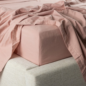 Hush-Plain-Blush-Fitted-Flannelette-Sheet on sale