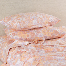 Hush-Boho-Floral-Flannelette-Pillowcase-Pair on sale