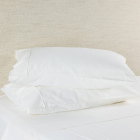Hush-Plain-White-Flannelette-Pillowcase-Pair on sale