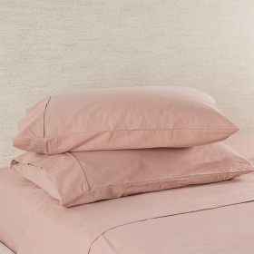 Hush-Plain-Blush-Flannelette-Pillowcase-Pair on sale