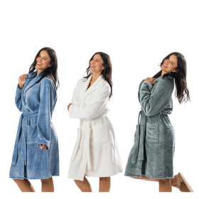 Mischa-Self-Stripe-Bathrobes on sale