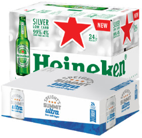 Heineken-Silver-Low-Carb-24-X-330mL-Bottles-or-Speights-Summit-Ultra-Low-Carb-24-X-330mL-Cans on sale