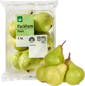 Woolworths-Packham-Pears-Pack-1kg on sale
