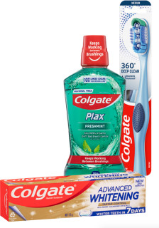 Colgate-Whitening-115g-Plax-Fresh-Mint-500ml-or-360-1-Pack on sale