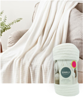 Embossed-Stripe-Throw on sale
