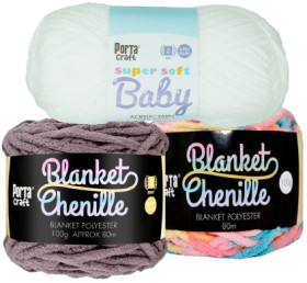 Chenille-Blanket-or-Soft-Baby-Yarn-100g on sale