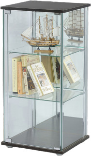 3-Tier-Glass-Display-Case-Black on sale