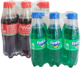 Coke-Fanta-Sprite-300mL-Bottles-6-Pack on sale