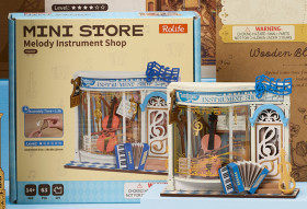 Rolife-DIY-Mini-Store-Melody-Instrument-Shop-Kit on sale