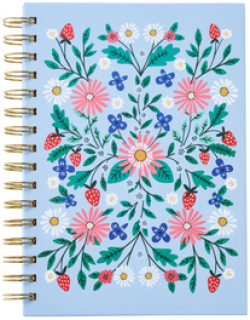 WHSmith-A5-Strawberry-Bloom-Wire-Bound-Notebook on sale