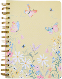 WHSmith-Hidden-Garden-Soft-Cover-Wire-Bound-Notebook on sale