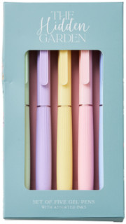 WHSmith-Hidden-Garden-Pack-of-Coloured-5-Gel-Pens on sale