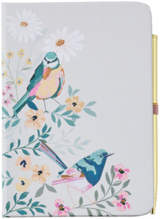 WHSmith-Hidden-Garden-A6-Notebook-with-Pen on sale