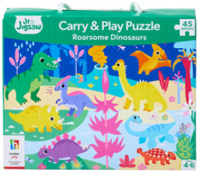Junior-Jigsaw-Carry-Play-Roarsome-Dinosaur-45-Pieces on sale
