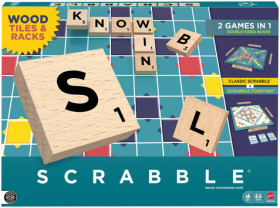 Scrabble-Wooden-Tiles-Game on sale