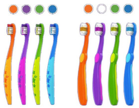 NEW-Acclean-Easy-Grip-Child-Toothbrushes-72pk on sale
