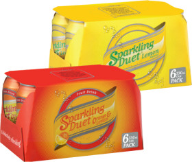Schweppes-Sparkling-Duet-330ml-Cans-6-Pack on sale