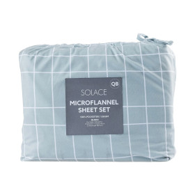 Solace-Check-Microflannel-Sheet-Set on sale