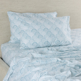 Hush-Wave-Flat-Flannelette-Sheet on sale