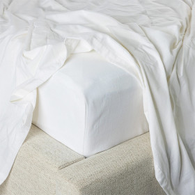 Hush-Plain-White-Fitted-Flannelette-Sheet on sale
