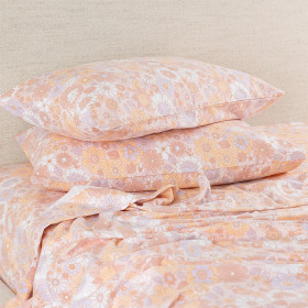 Hush-Boho-Floral-Flannelette-Pillowcase-Pair on sale
