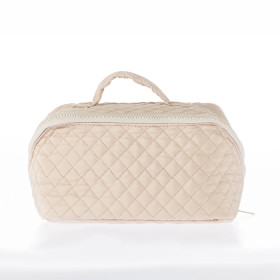 Grace-Gild-Macey-Quilted-Toiletry-Bag-Tan on sale