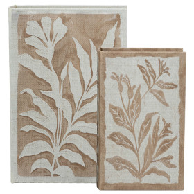 NEW-Gracious-Living-Gina-Book-Box-Set-Of-2-Natural on sale