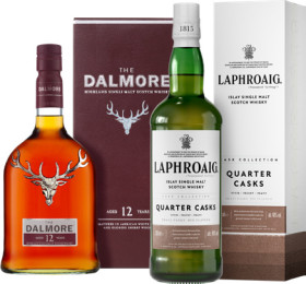 The-Dalmore-12yo-Single-Malt-Whisky-or-Laphroaig-Quarter-Cask-Single-Malt-Whisky-700mL on sale