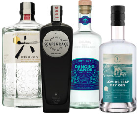 Roku-Japanese-Gin-Scapegrace-New-Zealand-Gin-Range-Dancing-Sands-Gin-Range-or-Sandymount-Distillery-Gin-Range-700mL on sale