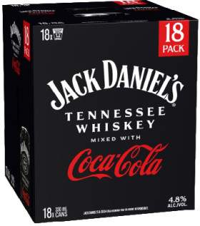Jack-Daniels-Coca-Cola-or-Zero-Sugar-48-18-x-330mL-Cans on sale