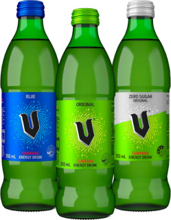 V-Energy-Drink-Bottles-350ml on sale