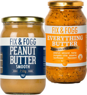 Fix-Fogg-Peanut-Butter-750g-or-Everything-Butter-500g on sale