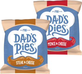 Dads-Pies-Chilled-Single-Pies-200g on sale