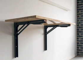 Mechpro-Folding-Timber-Top-Wall-Mount-Workbench on sale