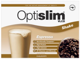 Optislim-VLCD-Shake-Espresso-21x43g on sale