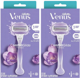 Gillette-Venus-ComfortGlide-Fressia-Razor-Handle-2-Blades on sale