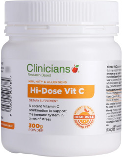 Clinicians-Hi-Dose-Vit-C-300g-Powder on sale