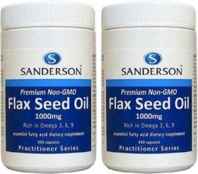 Sanderson-Flax-Seed-Oil-1000mg-300-Capsules on sale