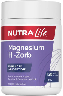 Nutra-Life-Magnesium-Supplement-Hi-Zorb-120-Capsules on sale