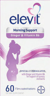 NEW-Elevit-Morning-Support-Ginger-Vitamin-B6-60-Tablets on sale