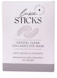 LuxeSticks-Crystal-Clear-Collagen-Eye-Mask on sale