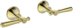 Mondella-Brushed-Brass-Maestro-Wall-Top-Assembly-Tap-Set on sale