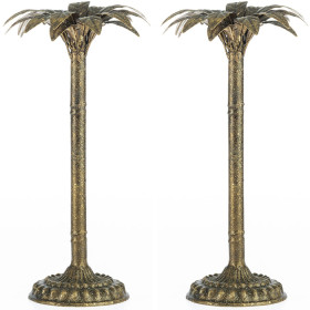 Design-Republique-Millie-Palm-Tree-Candleholder-Large on sale