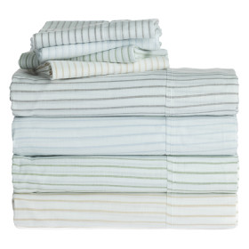 Pure-Simple-100-Cotton-Sutton-Striped-Sheet-Sets on sale