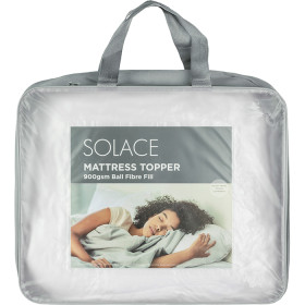 Solace-900gsm-Ball-Fibre-Mattress-Topper on sale