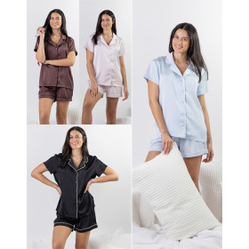 Eden-Short-Sleeve-Piped-Satin-PJ-Sets on sale