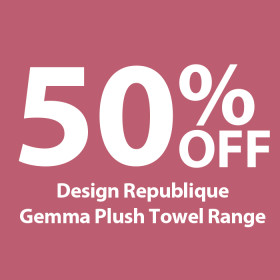 50-off-Design-Republique-Gemma-Plush-Towel-Range on sale